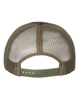 Richardson 112P Printed Trucker Cap #color_Mossy Oak Bottomland/ Loden