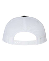 Richardson 511 Wool Blend Flat Bill Trucker Cap #color_Black/ White