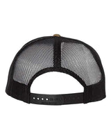 Richardson 511 Wool Blend Flat Bill Trucker Cap #color_Green Camo/ Black