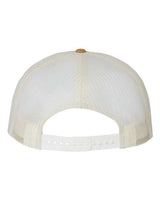 Richardson 511 Wool Blend Flat Bill Trucker Cap #color_Heather Grey/ Birch/ Biscuit