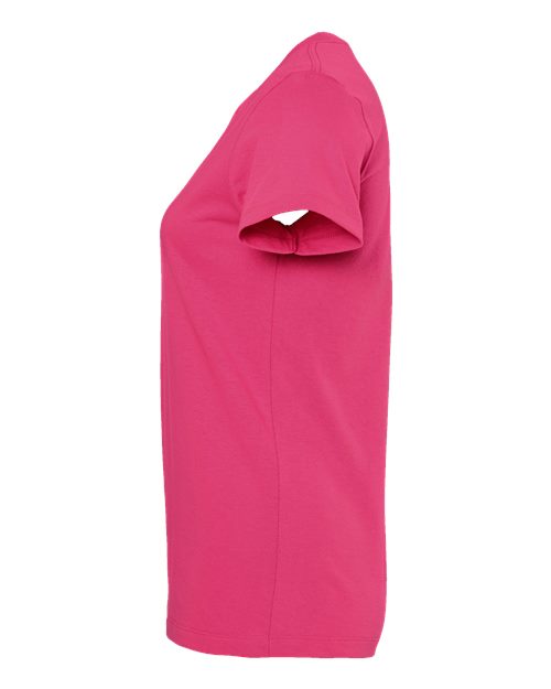 M&O 4810 Women's Gold Soft Touch T-Shirt #color_Heliconia