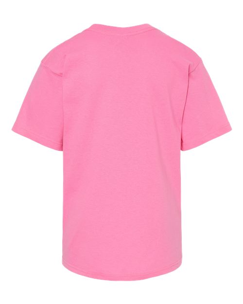 M&O 4850 Youth Gold Soft Touch T-Shirt #color_Azalea
