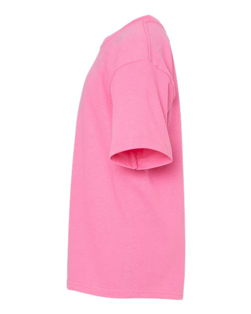 M&O 4850 Youth Gold Soft Touch T-Shirt #color_Azalea