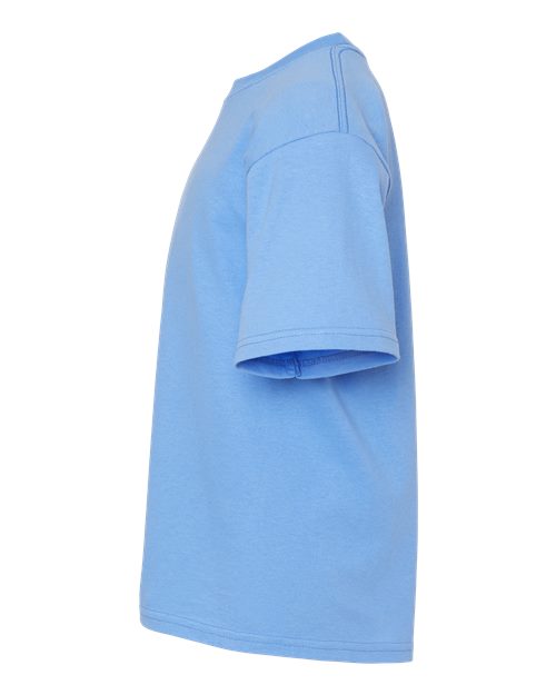 M&O 4850 Youth Gold Soft Touch T-Shirt #color_Carolina Blue