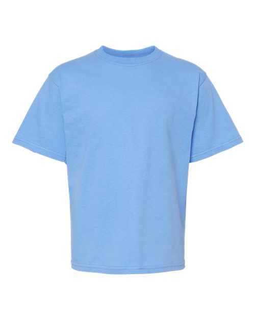 M&O 4850 Youth Gold Soft Touch T-Shirt #color_Carolina Blue