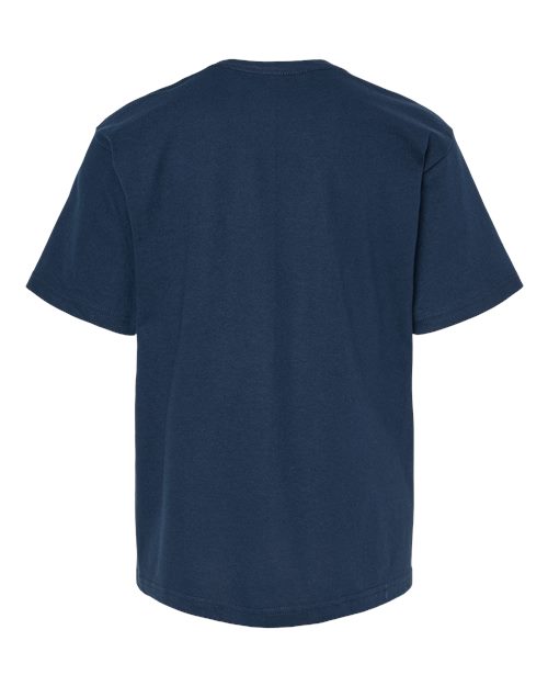 M&O 4850 Youth Gold Soft Touch T-Shirt #color_Deep Navy