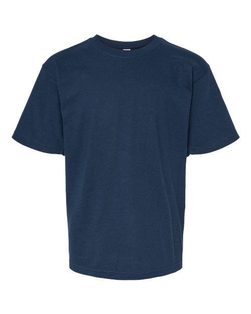 M&O 4850 Youth Gold Soft Touch T-Shirt #color_Deep Navy