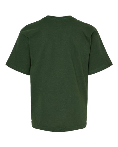 M&O 4850 Youth Gold Soft Touch T-Shirt #color_Forest Green
