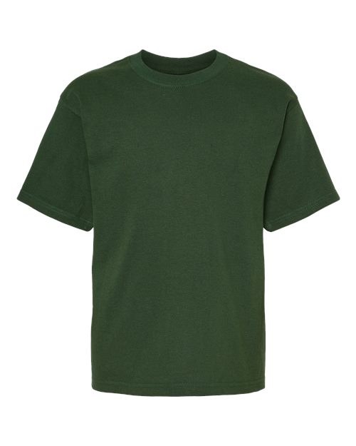M&O 4850 Youth Gold Soft Touch T-Shirt #color_Forest Green