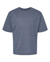 M&O 4850 Youth Gold Soft Touch T-Shirt #color_Heather Navy