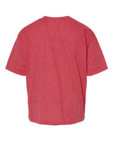 M&O 4850 Youth Gold Soft Touch T-Shirt #color_Heather Red