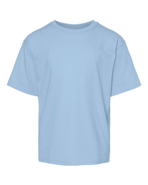 M&O 4850 Youth Gold Soft Touch T-Shirt #color_Light Blue