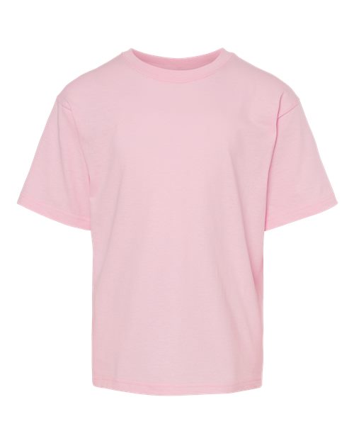 M&O 4850 Youth Gold Soft Touch T-Shirt #color_Light Pink