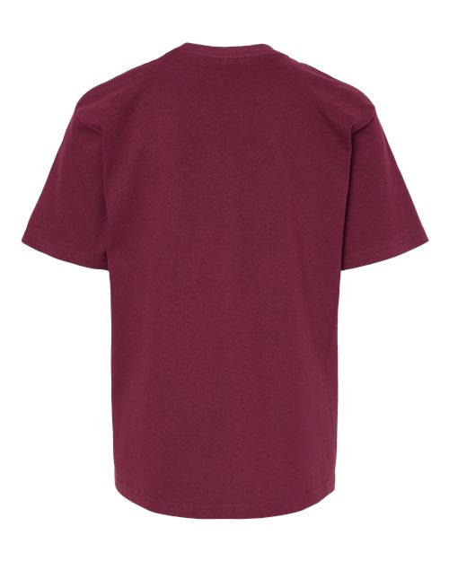 M&O 4850 Youth Gold Soft Touch T-Shirt #color_Maroon