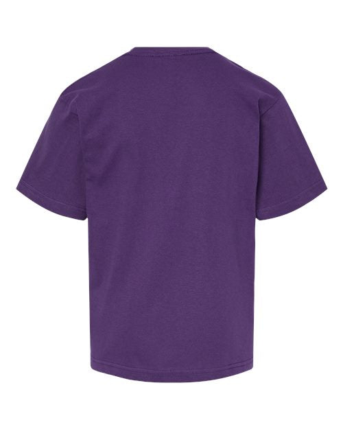 M&O 4850 Youth Gold Soft Touch T-Shirt #color_Purple