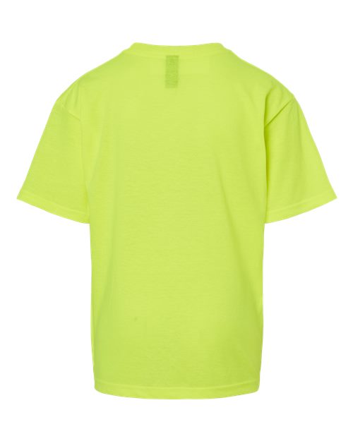M&O 4850 Youth Gold Soft Touch T-Shirt #color_Safety Green