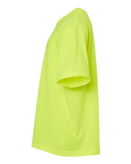 M&O 4850 Youth Gold Soft Touch T-Shirt #color_Safety Green