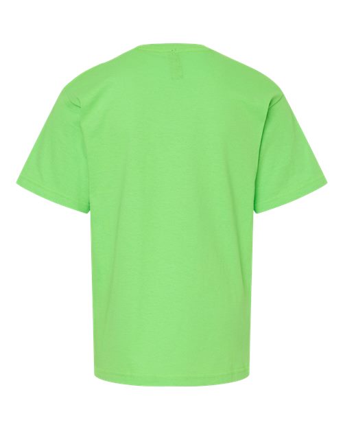 M&O 4850 Youth Gold Soft Touch T-Shirt #color_Vivid Lime