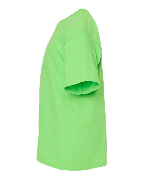 M&O 4850 Youth Gold Soft Touch T-Shirt #color_Vivid Lime