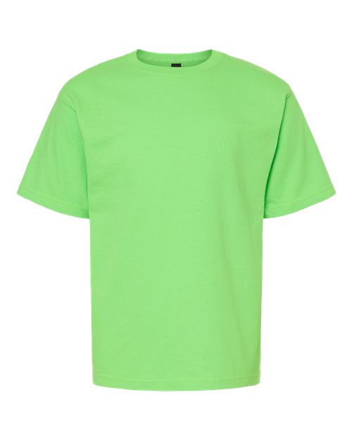 M&O 4850 Youth Gold Soft Touch T-Shirt #color_Vivid Lime