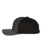 Richardson 312 Twill Back Trucker Cap #color_Charcoal/ Black