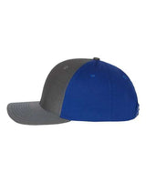 Richardson 312 Twill Back Trucker Cap #color_Charcoal/ Royal