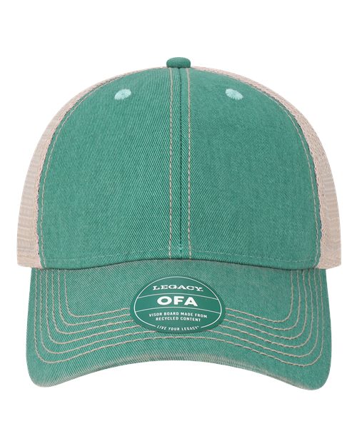 LEGACY OFA Old Favorite Trucker Cap #color_Aqua/ Khaki
