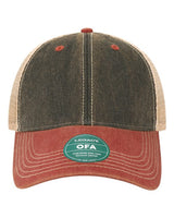 LEGACY OFA Old Favorite Trucker Cap #color_Black/ Cardinal/ Khaki