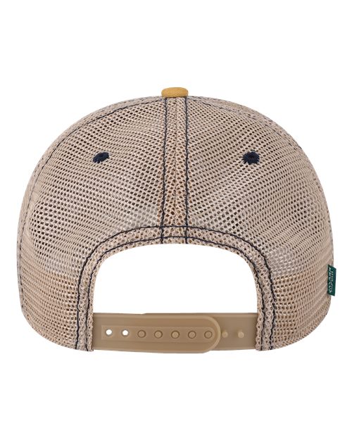 LEGACY OFA Old Favorite Trucker Cap #color_Blue Stripe/ Khaki