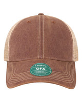 LEGACY OFA Old Favorite Trucker Cap #color_Burgundy/ Khaki
