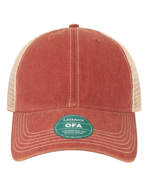 LEGACY OFA Old Favorite Trucker Cap #color_Cardinal/ Khaki