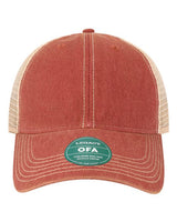 LEGACY OFA Old Favorite Trucker Cap #color_Cardinal/ Khaki