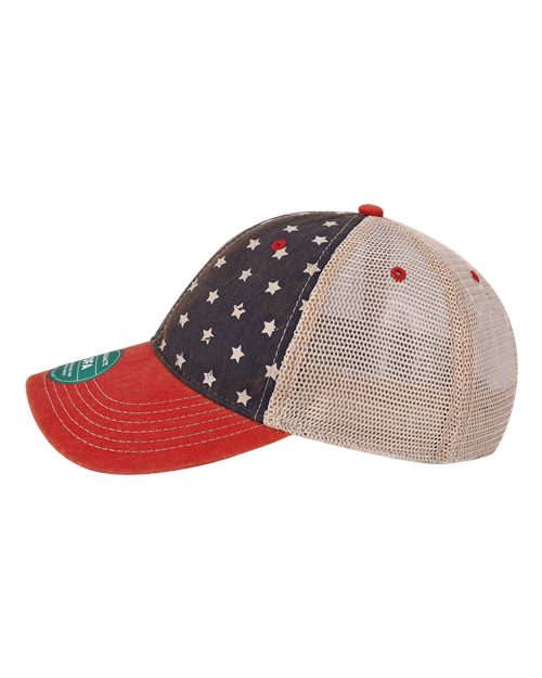 LEGACY OFA Old Favorite Trucker Cap #color_Merica/ Khaki