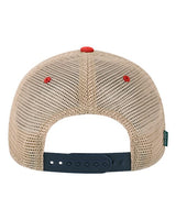 LEGACY OFA Old Favorite Trucker Cap #color_Navy/ Scarlet Red/ Khaki