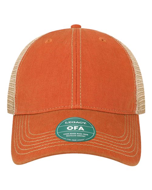 LEGACY OFA Old Favorite Trucker Cap #color_Orange/ Khaki