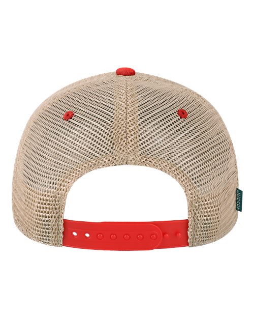 LEGACY OFA Old Favorite Trucker Cap #color_Scarlet Red/ Khaki