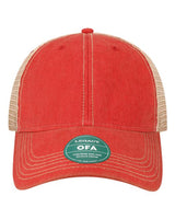LEGACY OFA Old Favorite Trucker Cap #color_Scarlet Red/ Khaki