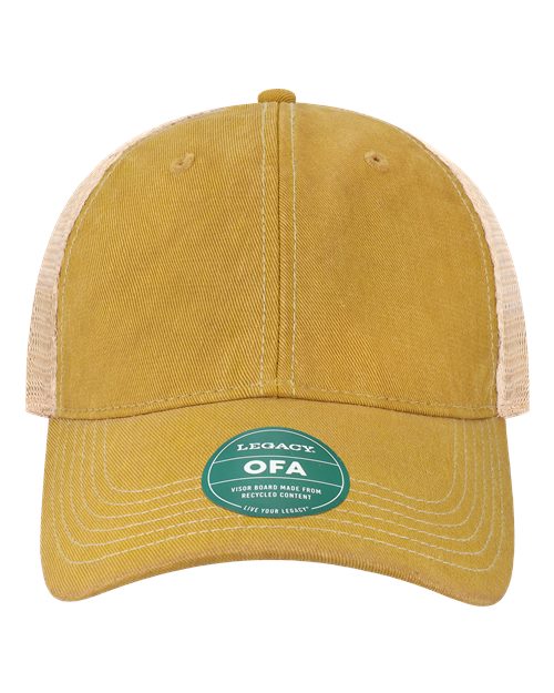 LEGACY OFA Old Favorite Trucker Cap #color_Yellow/ Khaki