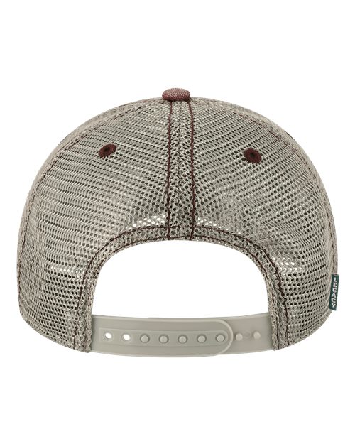LEGACY DTA Dashboard Trucker Cap #color_Burgundy/ Grey