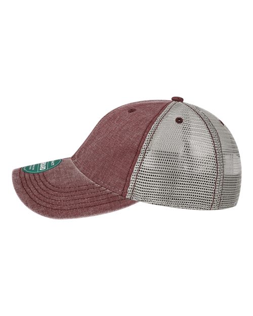 LEGACY DTA Dashboard Trucker Cap #color_Burgundy/ Grey