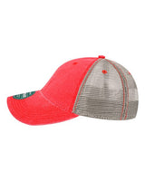 LEGACY DTA Dashboard Trucker Cap #color_Scarlet Red/ Grey