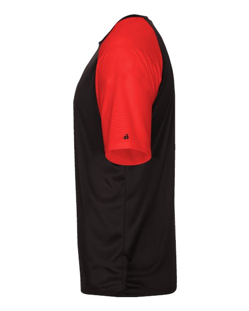 Badger 4230 Breakout T-Shirt #color_Black/ Red
