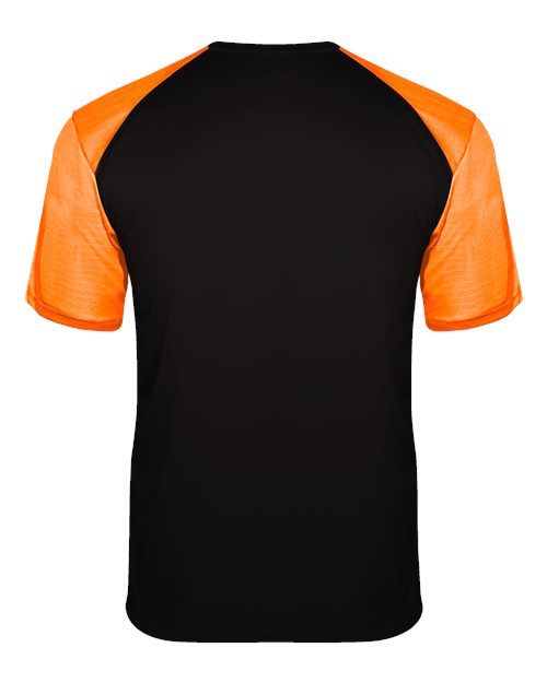 Badger 4230 Breakout T-Shirt #color_Black/ Safety Orange