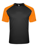 Badger 4230 Breakout T-Shirt #color_Black/ Safety Orange