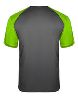 Badger 4230 Breakout T-Shirt #color_Graphite/ Lime