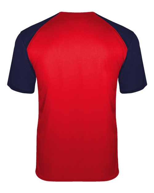 Badger 4230 Breakout T-Shirt #color_Red/ Navy