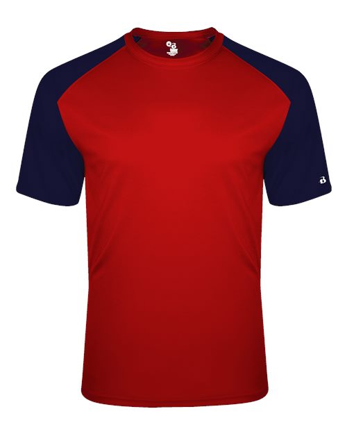 Badger 4230 Breakout T-Shirt #color_Red/ Navy