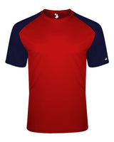 Badger 4230 Breakout T-Shirt #color_Red/ Navy