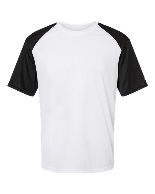 Badger 4230 Breakout T-Shirt #color_White/ Black