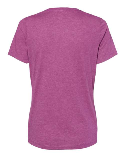 Bella + Canvas 6400CVC Ladies' Relaxed Heather CVC Short-Sleeve T-Shirt #color_HEATHER MAGENTA